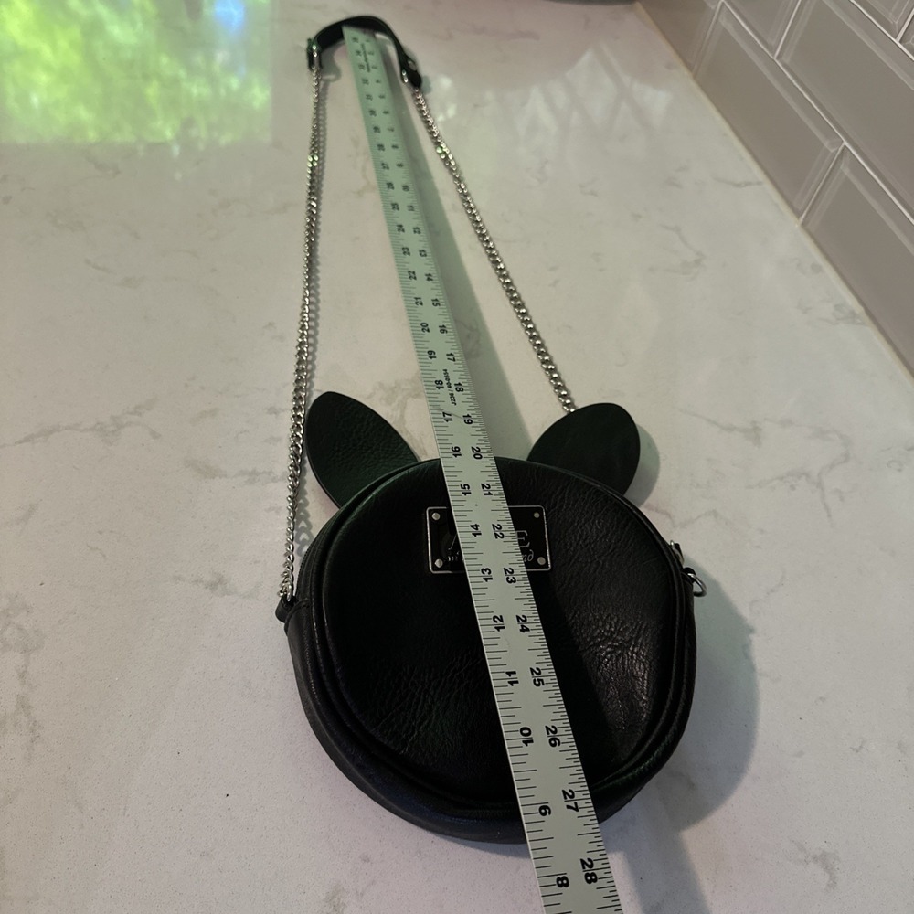 DISNEY ALICE IN WONDERLAND RABBIT EAR CLOCK‎ CROSSBODY BAG 7" dia - Picture 7 of 9